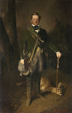 Ferdinand von Rayski, Ludwig Hermann von Wiedebach als Jäger, 1845