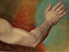 Alexander Iwanow, Rechter Arm eines Mannes, 1. Hälfte 1840er-Jahre