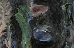 Georg Baselitz, Frauenkopf und Tannen, 1985 Frauenkopf und Tannen