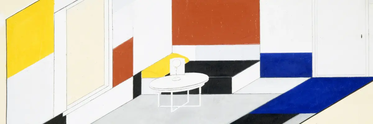 Ein kubistisches Gemälde