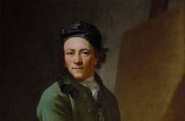 Anton Graff, Jugendliches Selbstbildnis Portrait eines sitzenden Mannes