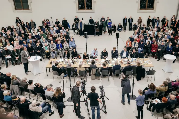 Eine Pressekonferenz