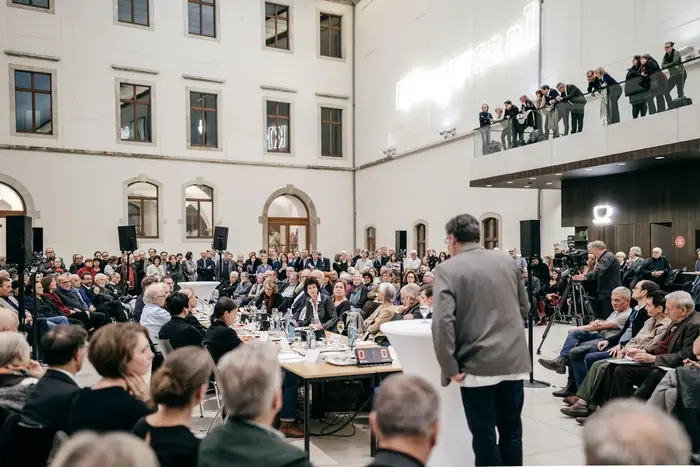 Eine Pressekonferenz