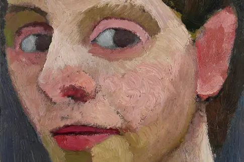 Paula Modersohn-Becker, Selbstbildnis, Frau, Hand, Hand am Kinn, Kopf, fragend