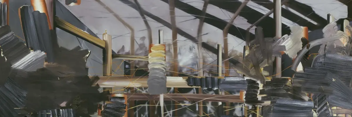 abstraktes Bild mit grauen Flächen