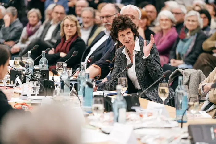 Eine Pressekonferenz