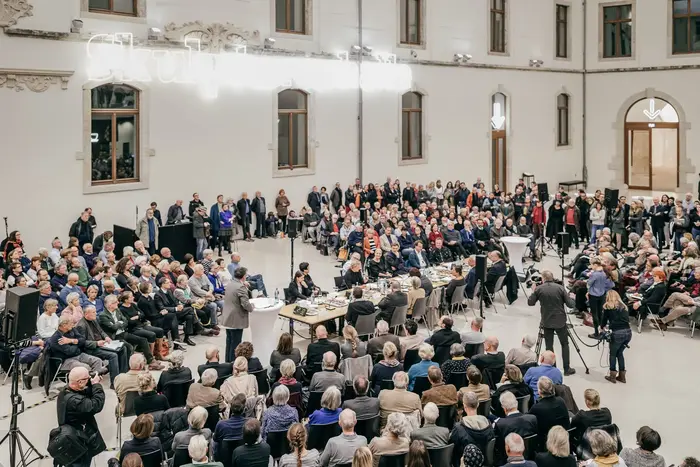 Eine Pressekonferenz