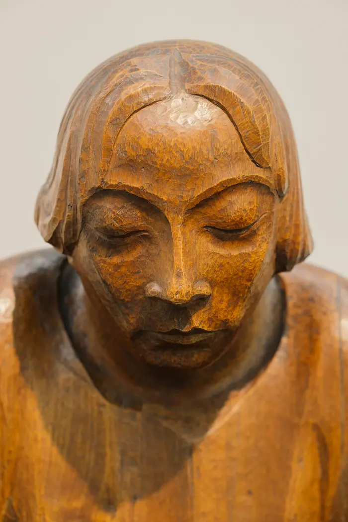 Ernst Barlach, Lesender Klosterschüler (Detail), 1919