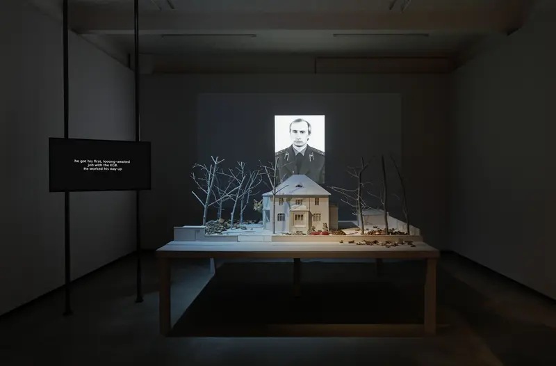 Eine Maquette des Stassi-Gebäudes, wo Putin arbeitete