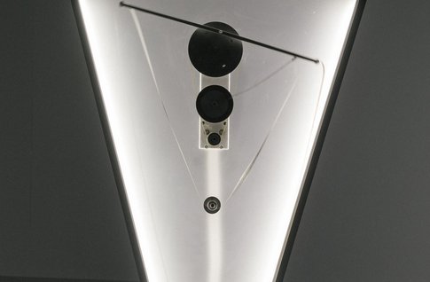Ansicht der Installation: Color Clocks