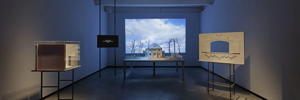 Eine Maquette des Stassi-Gebäudes, wo Putin arbeitete