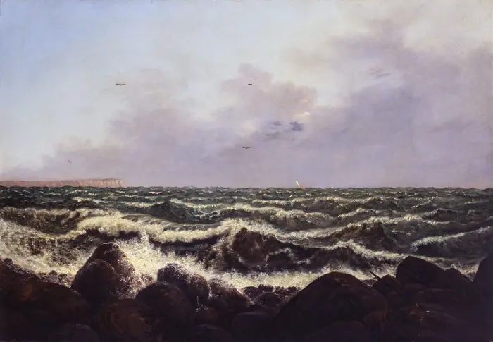 Eine stürmische Seelandschaft