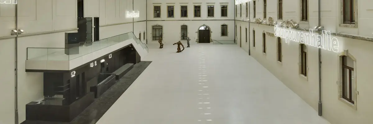 Enblick in den Lichthof des Albertinum