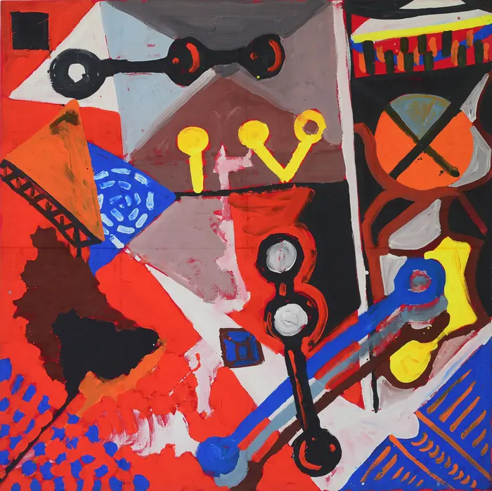 Ein abstraktes Gemälde