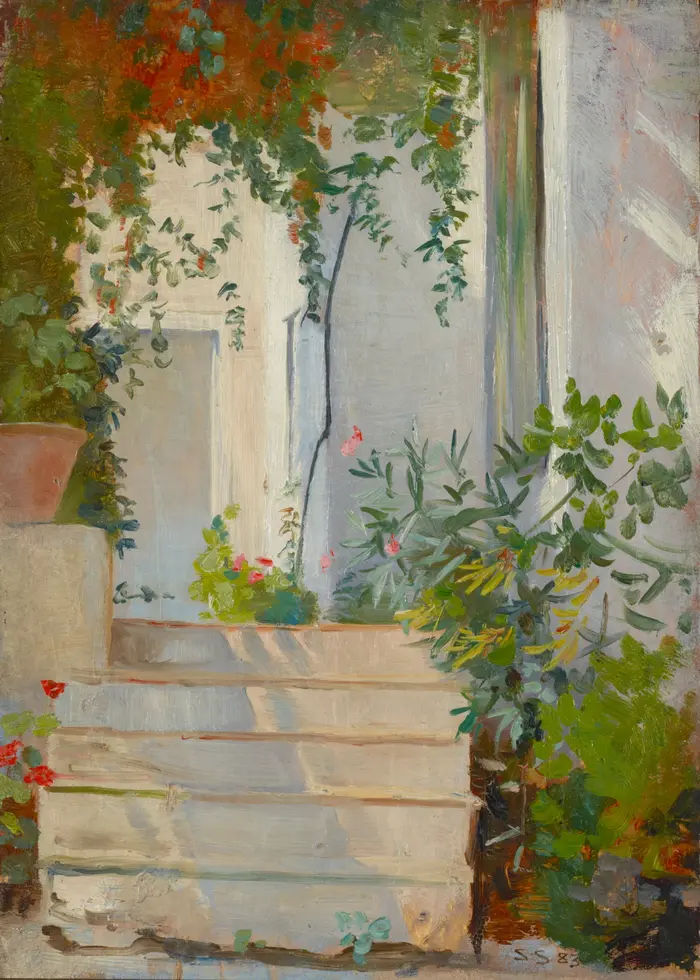 Sophie Prell, Hauseingang auf Capri
