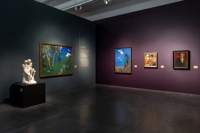 Ausstellungsansicht "Weltflucht und Moderne Oskar Zwintscher in der Kunst um 1900"