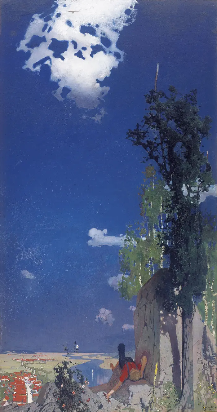 Ein Landschaftgemälde