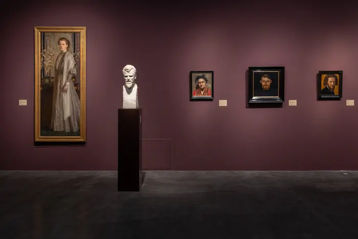 Ausstellungsansicht "Weltflucht und Moderne Oskar Zwintscher in der Kunst um 1900"