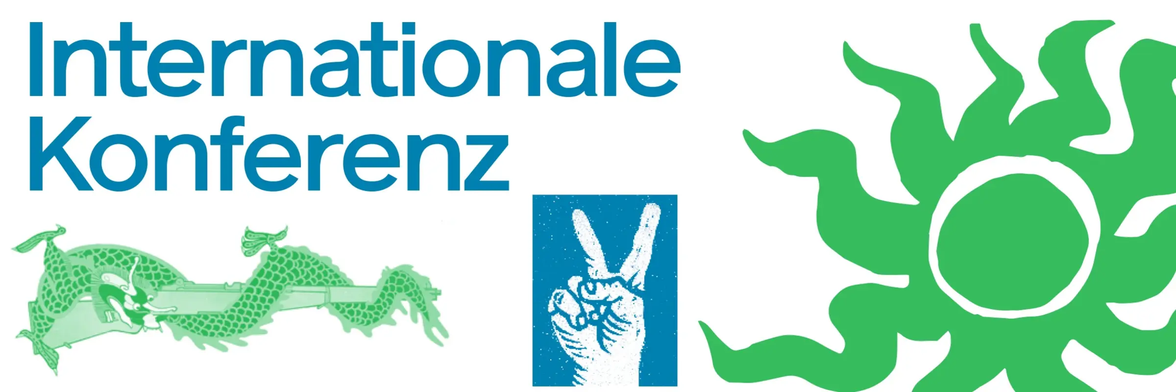 Ein Plakat "Internationale Konferenz"