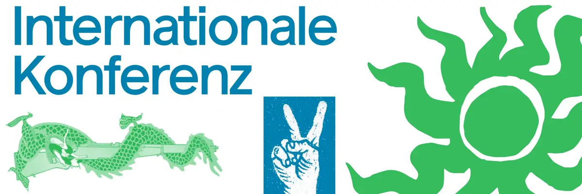 Ein Plakat "Internationale Konferenz"