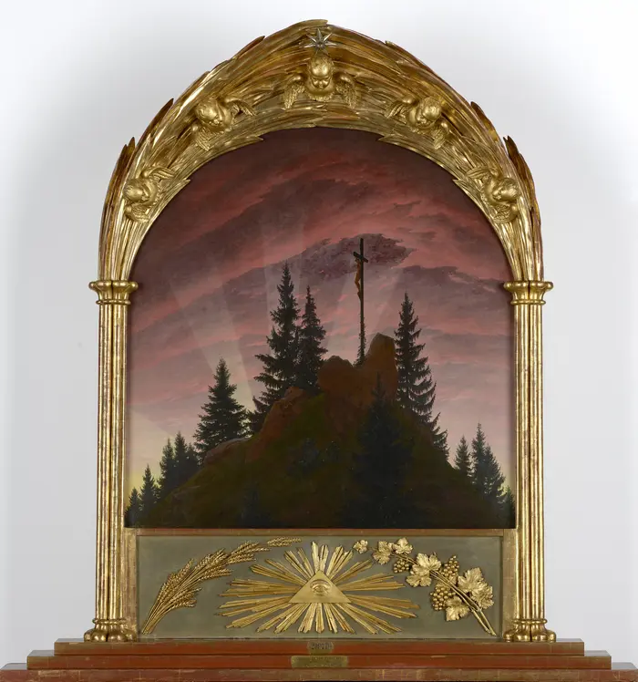 Caspar David Friedrich, Das Kreuz im Gebirge (Tetschener Altar), 1807/08