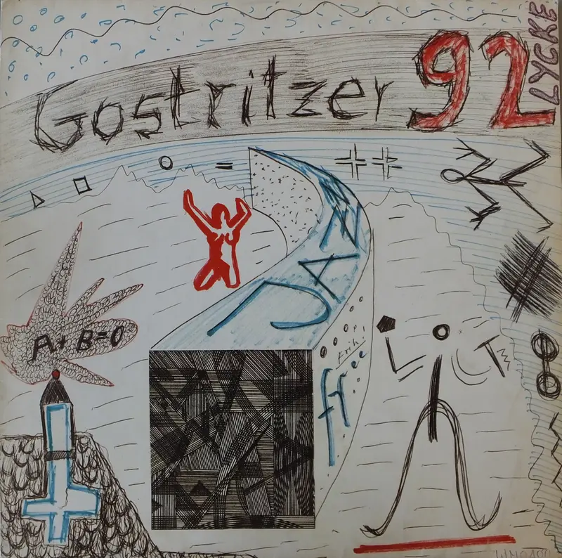 A.R. Penck: Gostritzer 92, LP-Cover, Weltmelodie, 1979