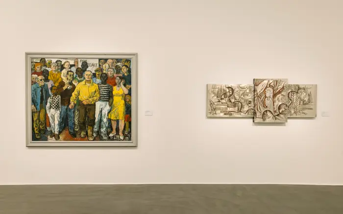 Ausstellungsansicht "Revolutionary Romances? Globale Kunstgeschichten in der DDR"