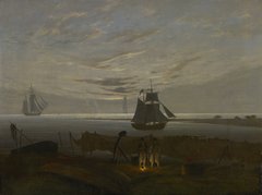 Caspar David Friedrich, Abend am Ostseestrand, 1831