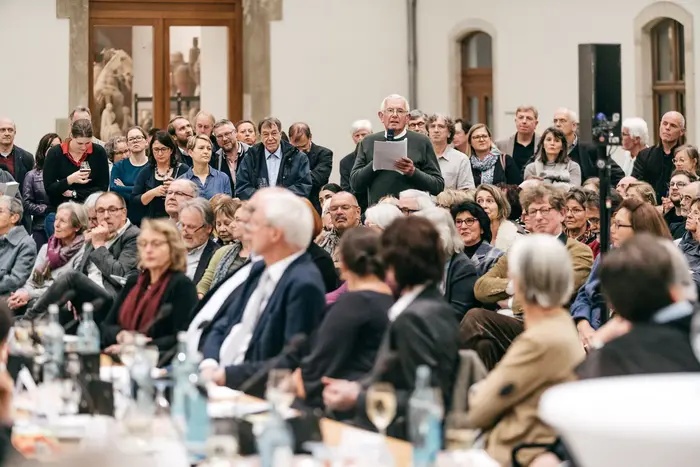 Eine Pressekonferenz
