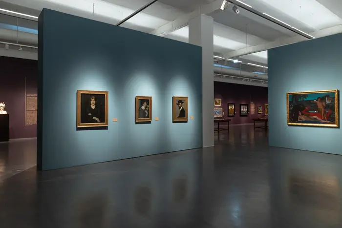 Ausstellungsansicht "Weltflucht und Moderne Oskar Zwintscher in der Kunst um 1900"