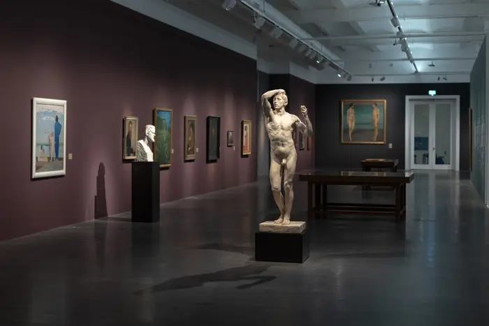 Ausstellungsansicht "Weltflucht und Moderne Oskar Zwintscher in der Kunst um 1900"