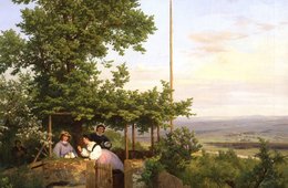 Eine dörfliche Landschaft