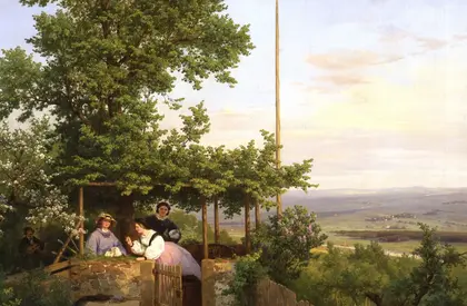Eine dörfliche Landschaft