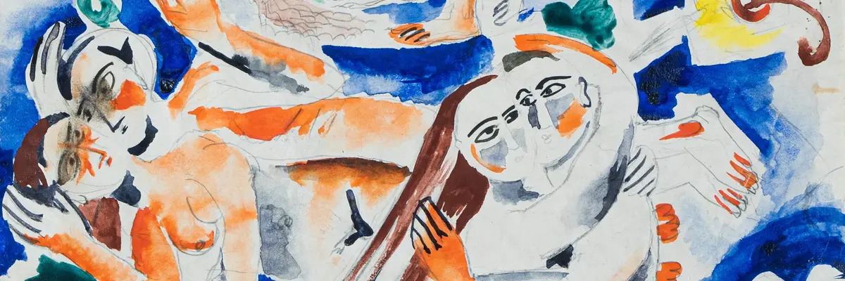 Ein abstraktes Gemälde  