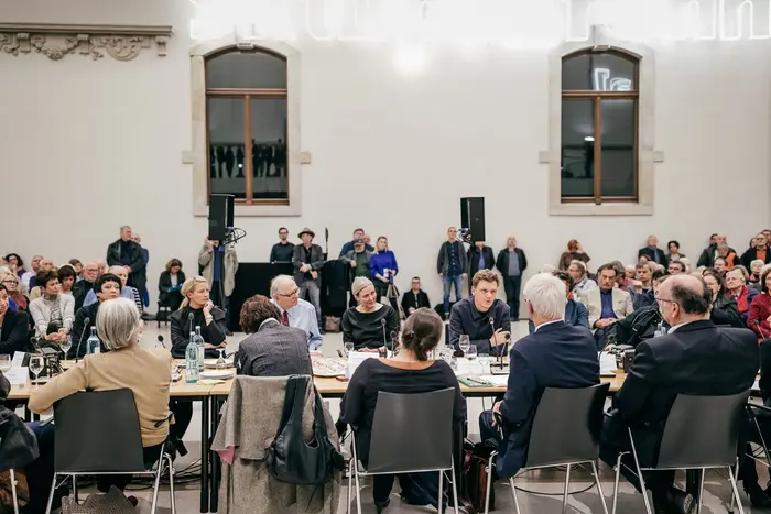 Eine Pressekonferenz