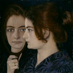 Oskar Zwintscher, Bildnis der Frau des Künstlers, 1901