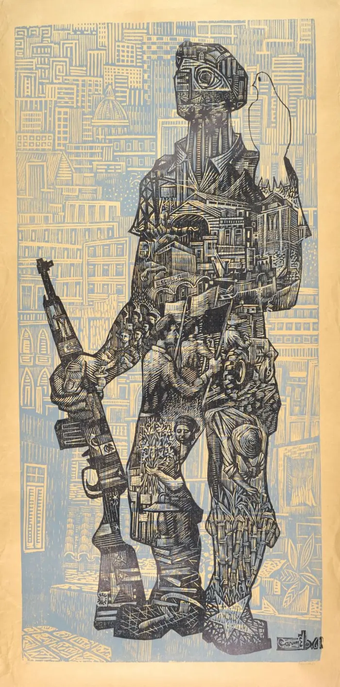 Ein abstraktes Gemölde