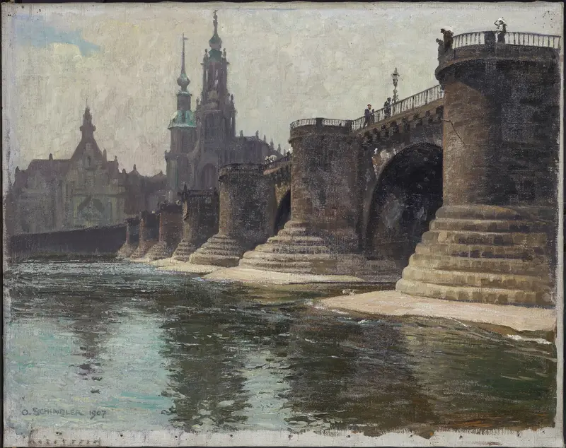 Bildnis der Augustusbrücke in Dresden