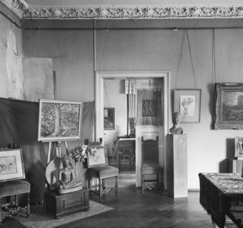 Räume der Kunstausstellung Kühl, Dresden, Juli 1949