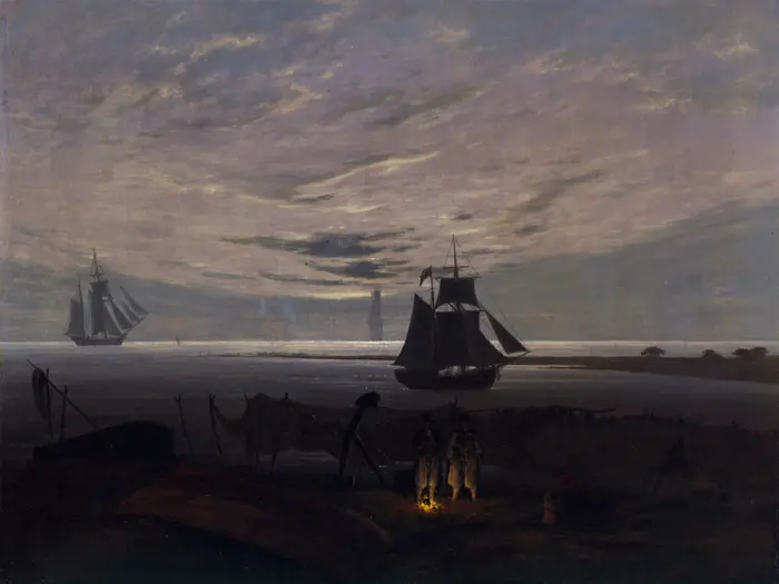 Caspar David Friedrich, Abend am Ostseestrand, 1831