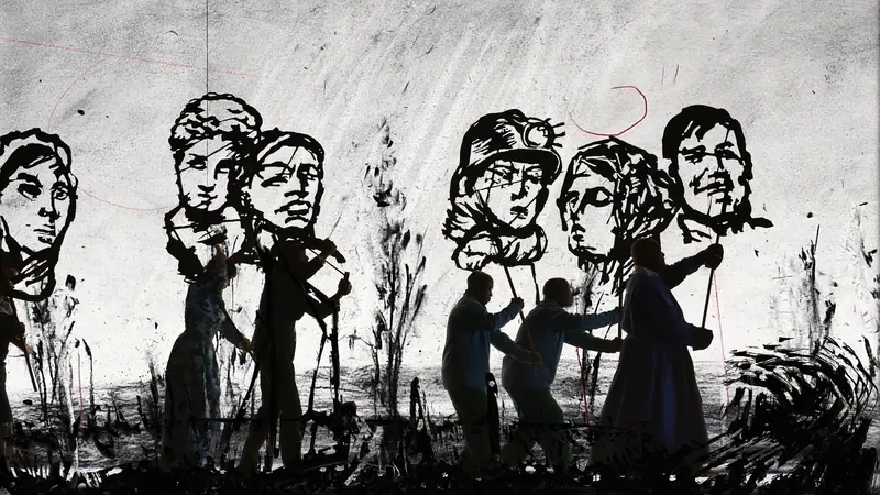 William Kentridge, Still aus „More Sweetly Play The Dance", 2014