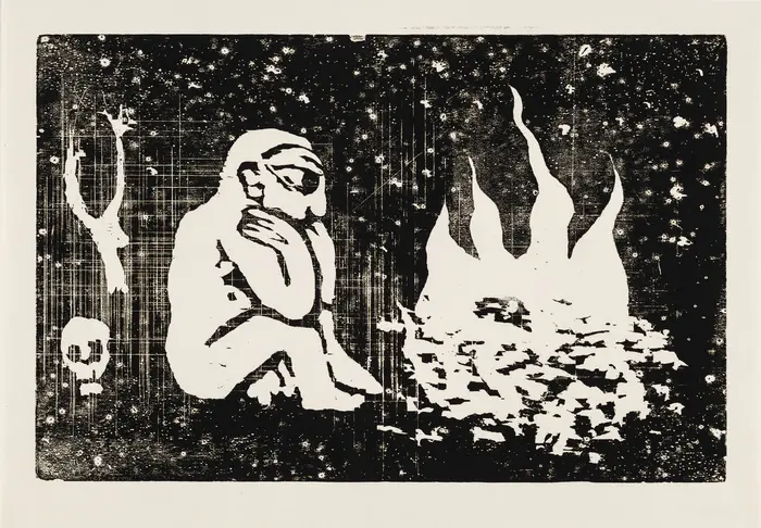 A.R. Penck: Ich überlege, vor 1971