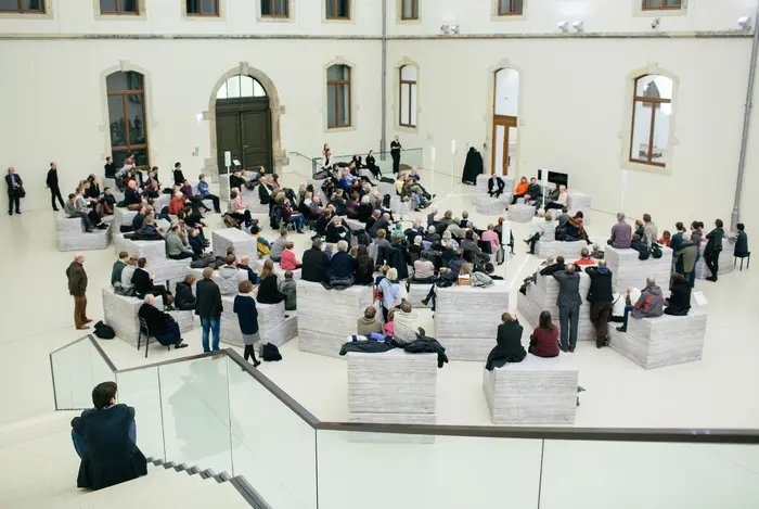 "Über Angst und Bildung, Enttäuschung und Gerechtigkeit, Protest und Spaltung in Sachsen/Deutschland" am 10. Januar 2019 im Albertinum, mit Petra Köpping, Jana Hensel, Mario Pfeifer, Hilke Wagner und Stefan Locke.